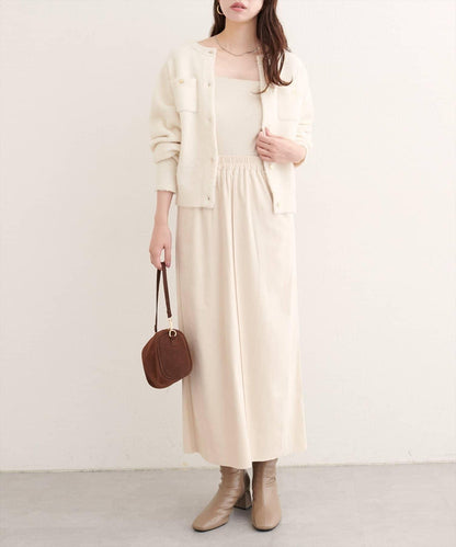 【natural couture】多穿法仿麂皮半身裙