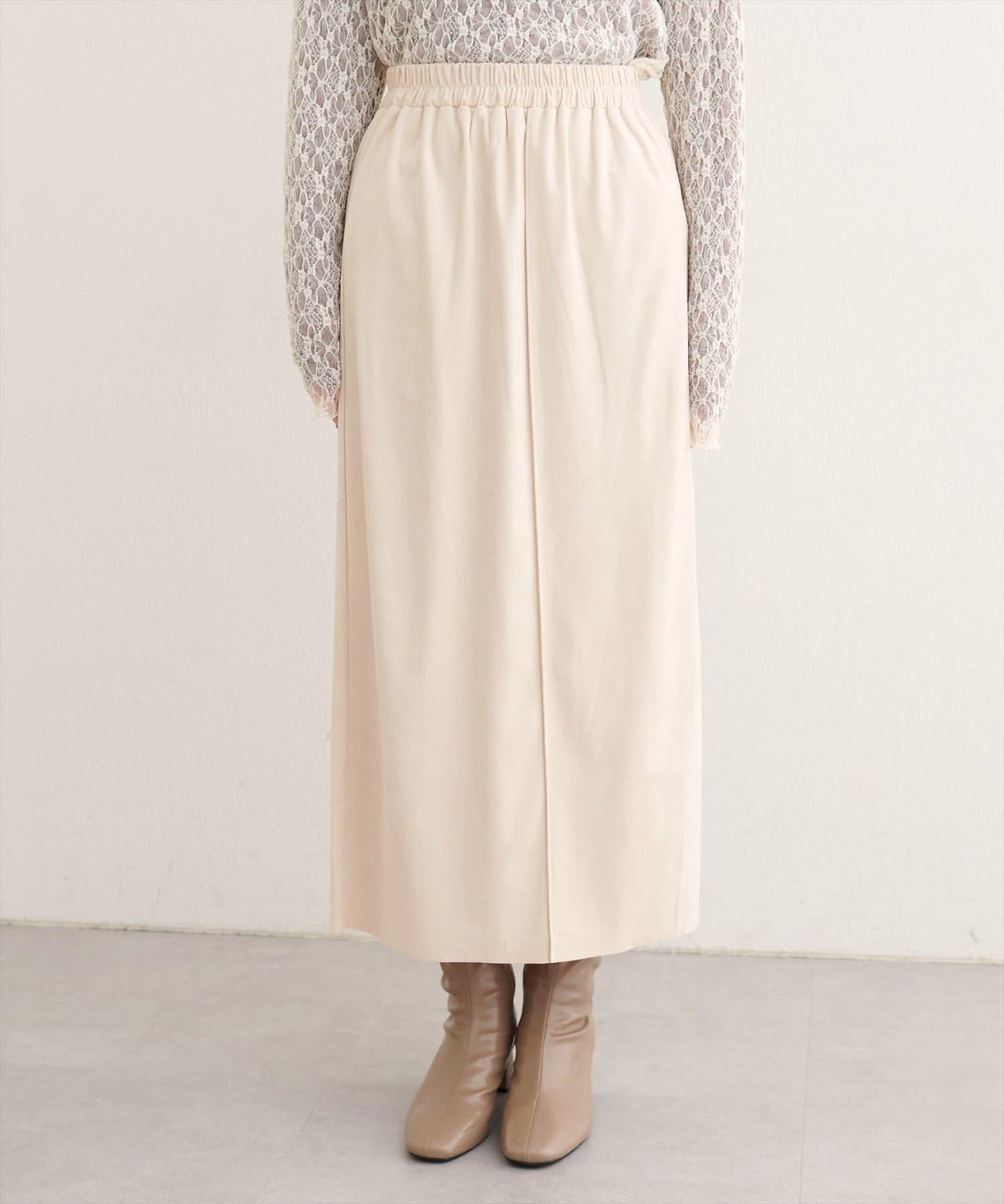 【natural couture】多穿法仿麂皮半身裙