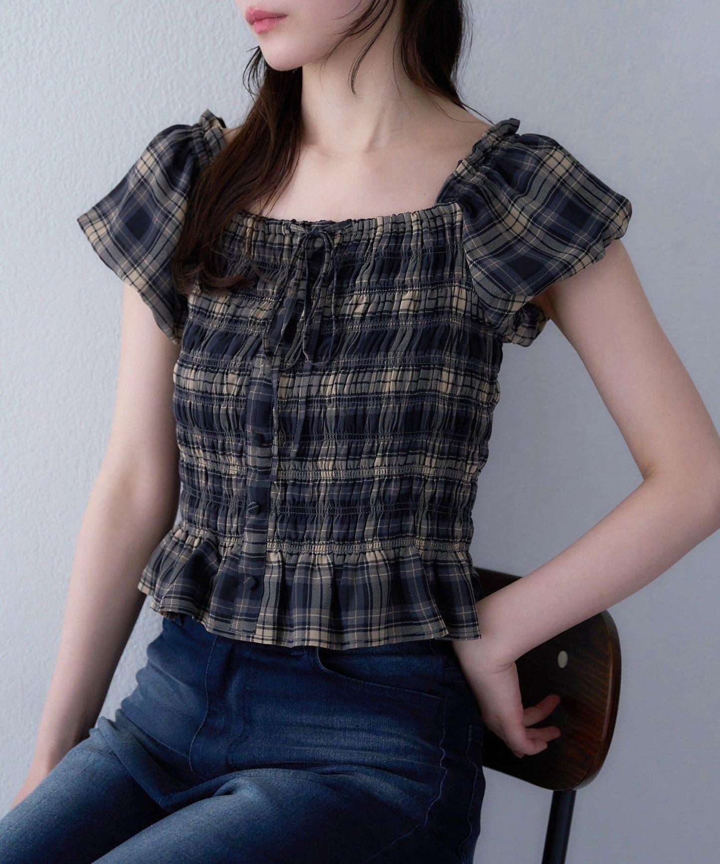 【one after another】褶皺襯衫