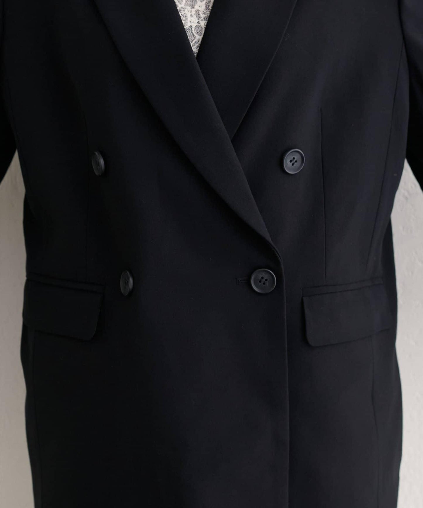 【natural couture】配腰帶長款西裝外套