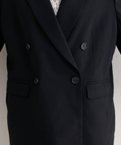 【natural couture】配腰帶長款西裝外套