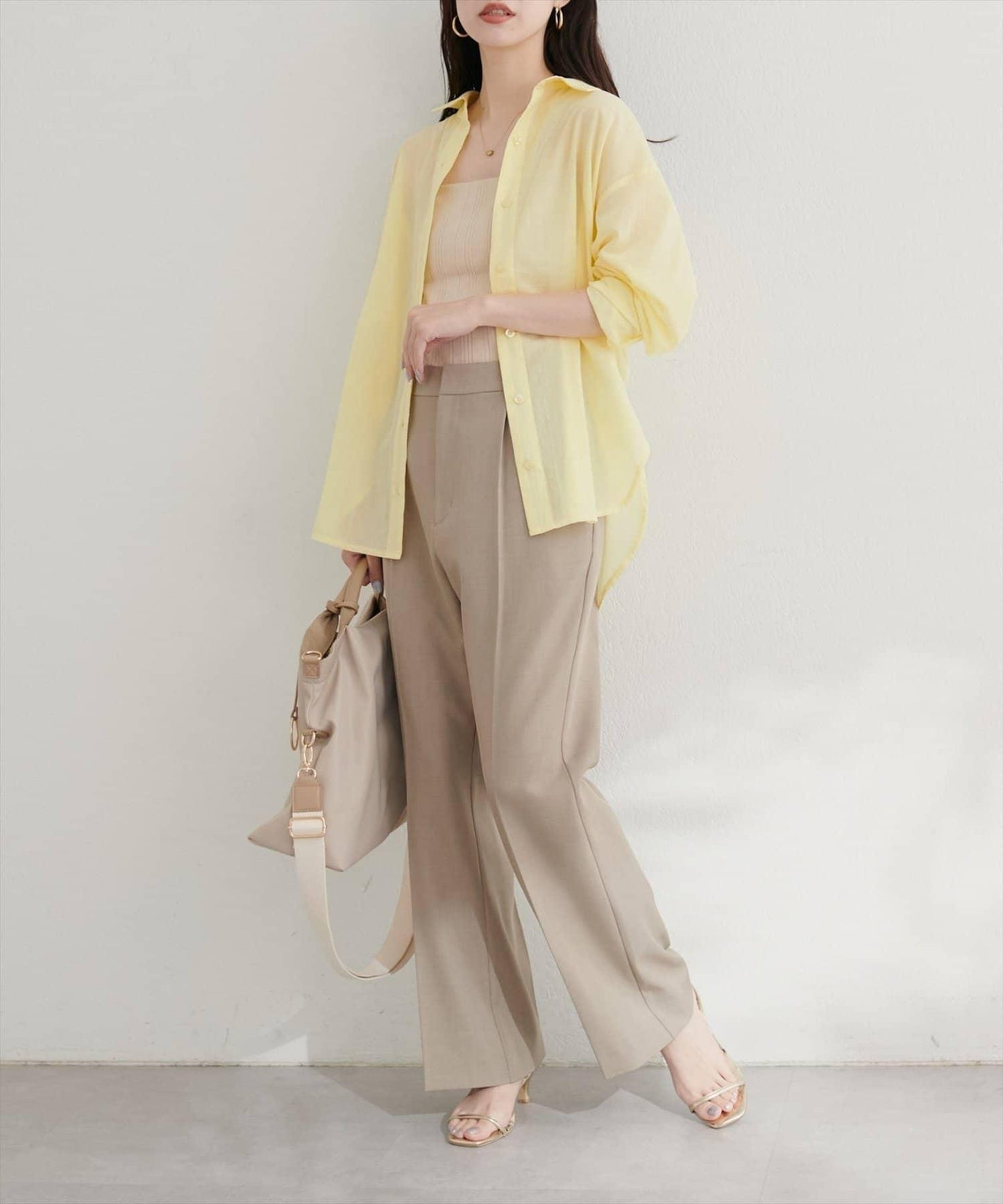 【natural couture】棉麻透視長袖襯衫