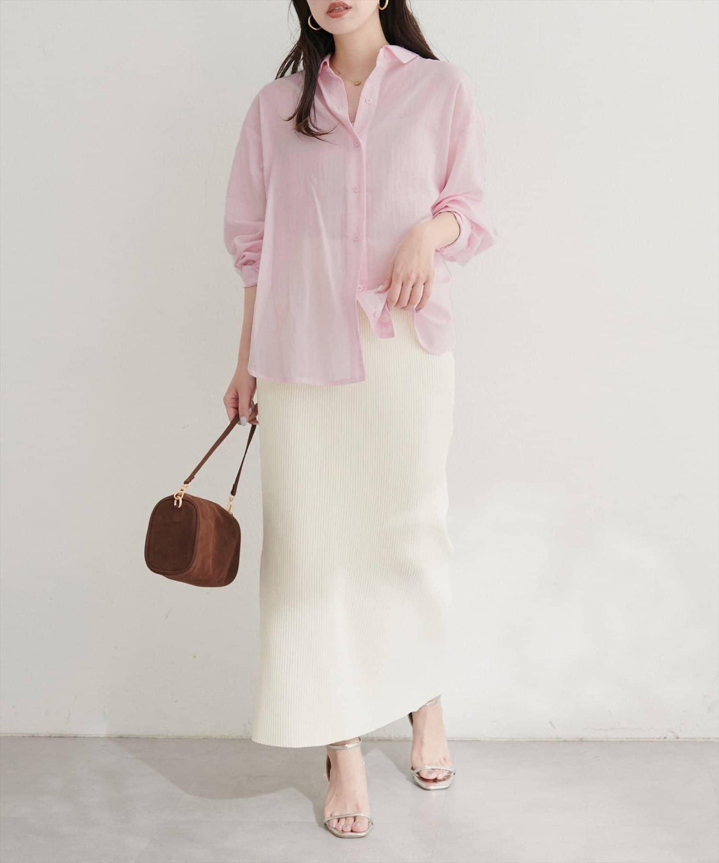 【natural couture】棉麻透視長袖襯衫