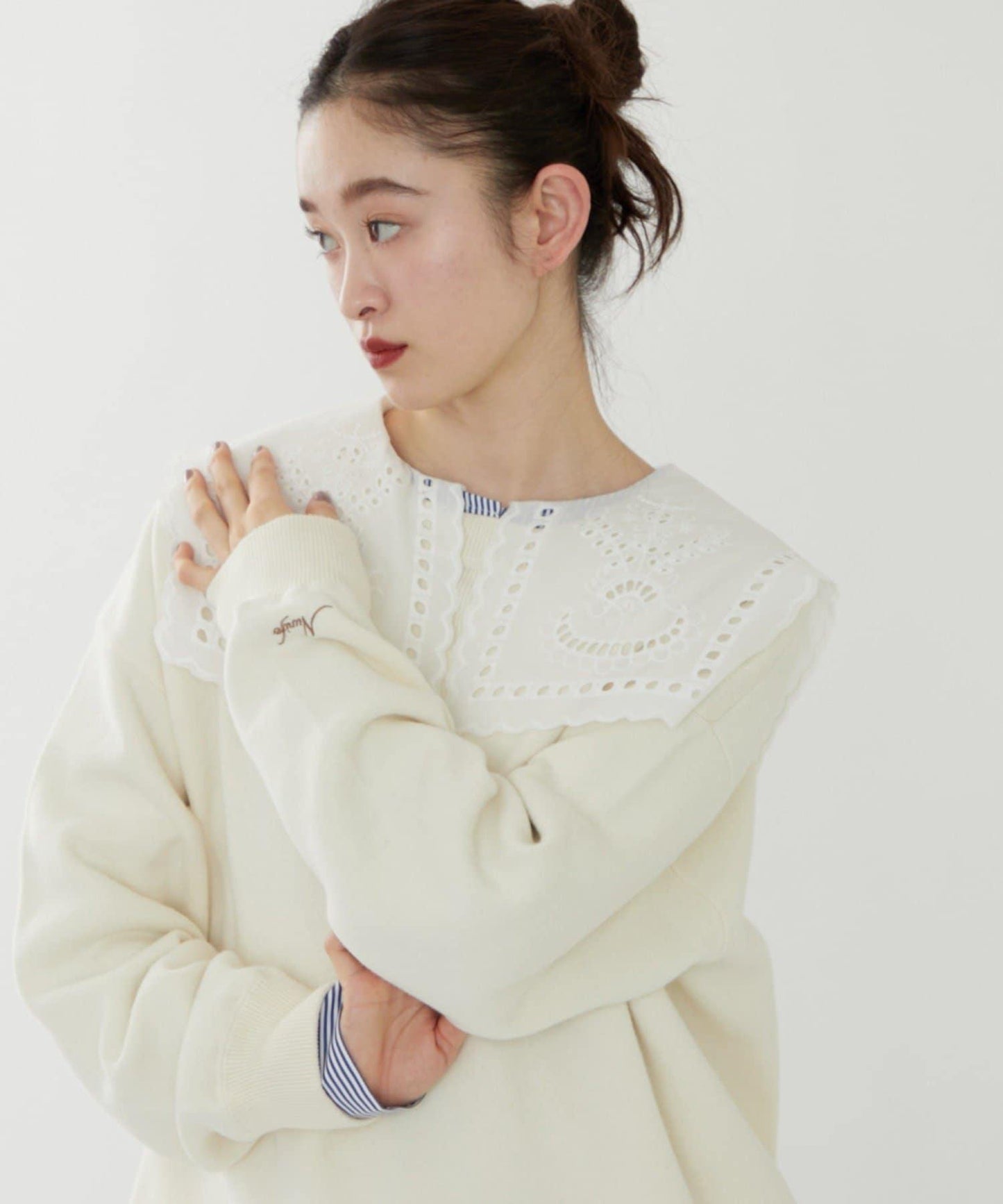 【NUNIFE】衛衣風格套頭衫