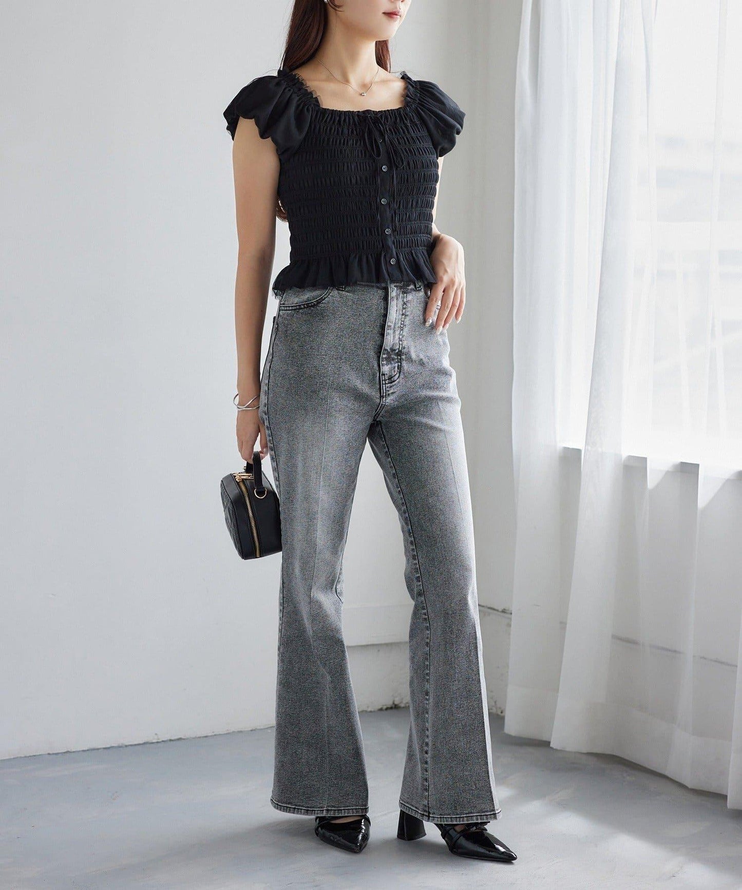 【one after another】褶皺襯衫