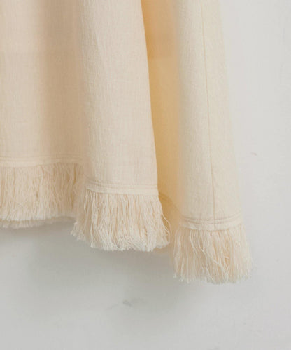 【LARUTA】美式無袖流蘇連衣裙