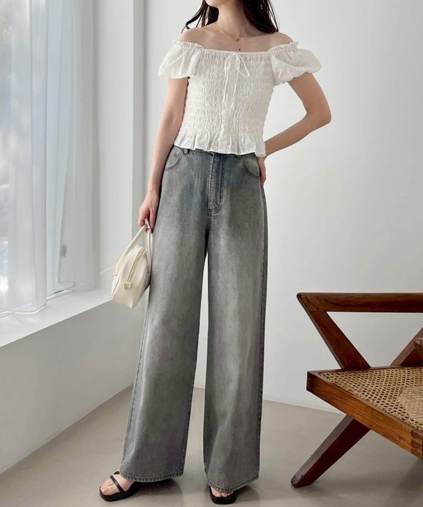 【one after another】褶皺襯衫