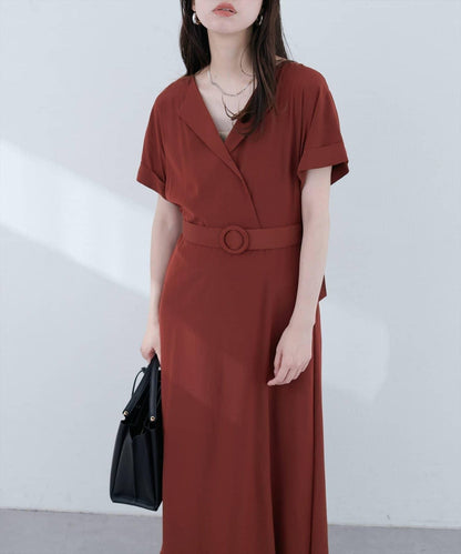 【natural couture】三角領連衣裙