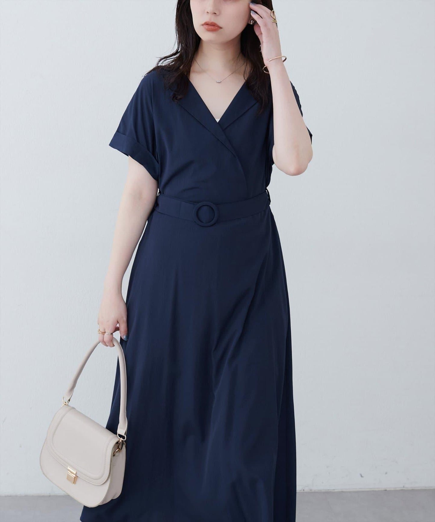 【natural couture】三角領連衣裙