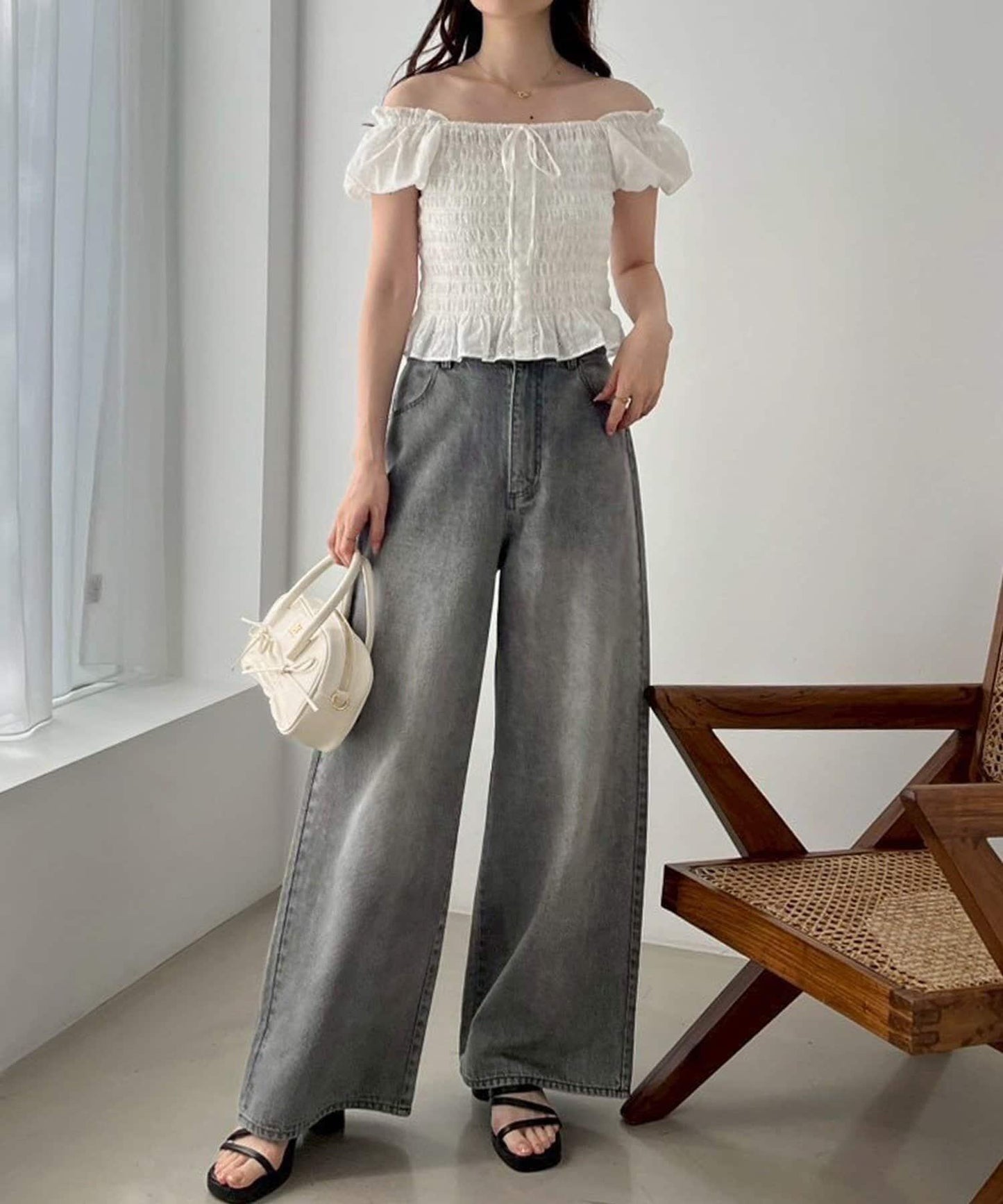 【one after another】褶皺襯衫