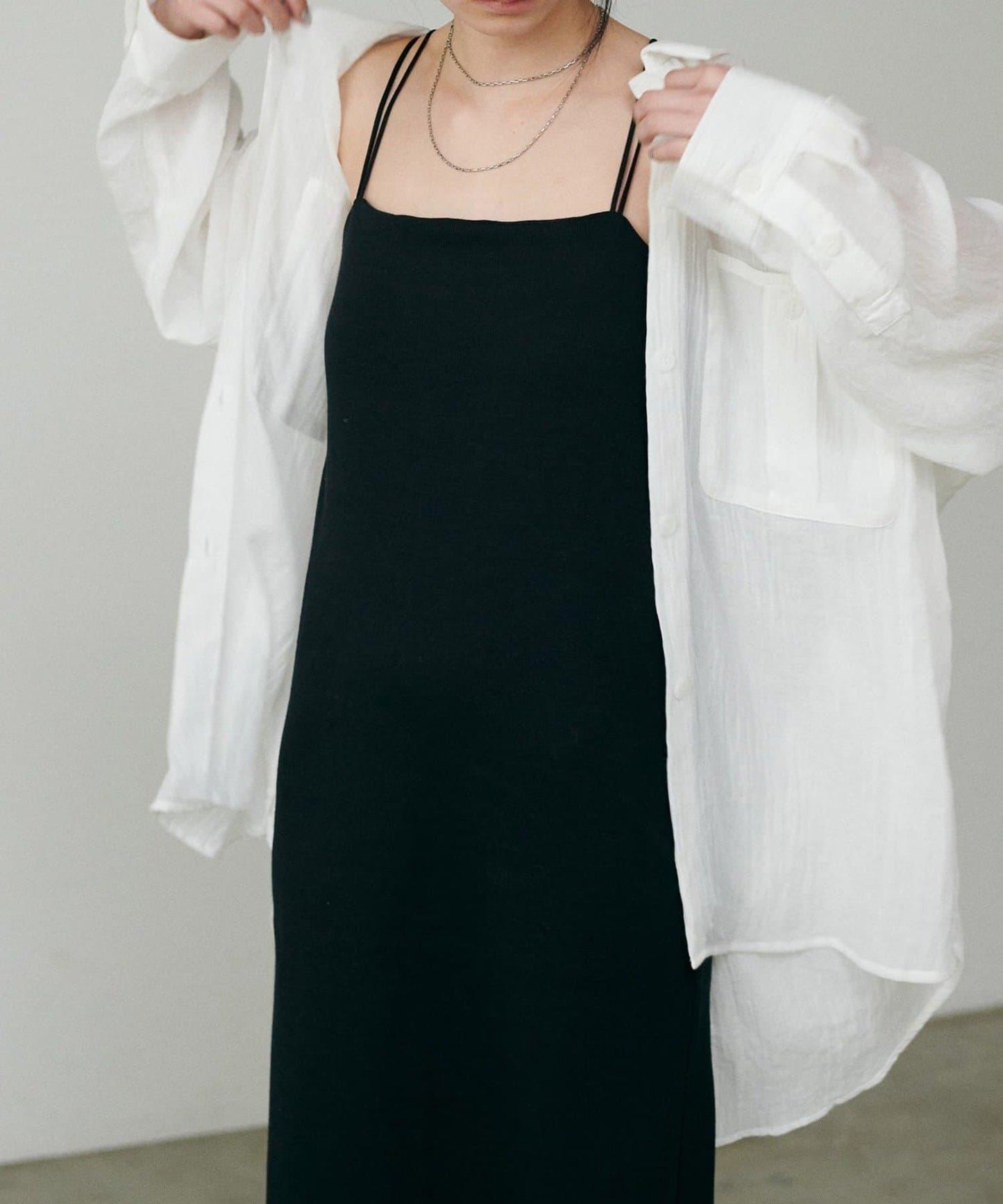 【LARUTA】透視感狩獵風口袋襯衫