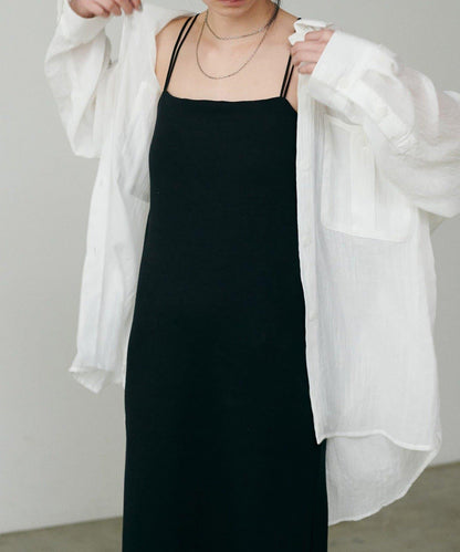 【LARUTA】透視感狩獵風口袋襯衫