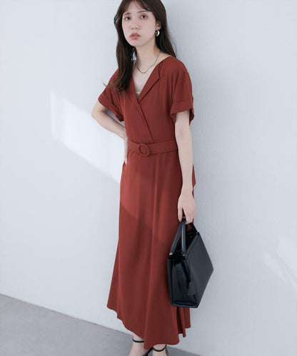 【natural couture】三角領連衣裙