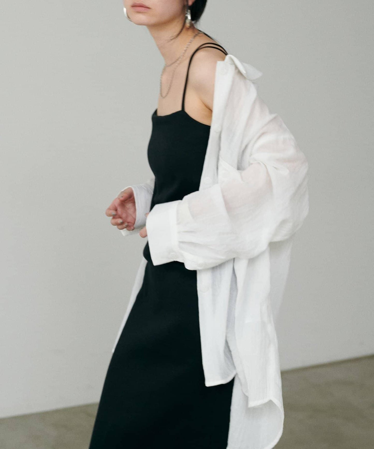 【LARUTA】透視感狩獵風口袋襯衫