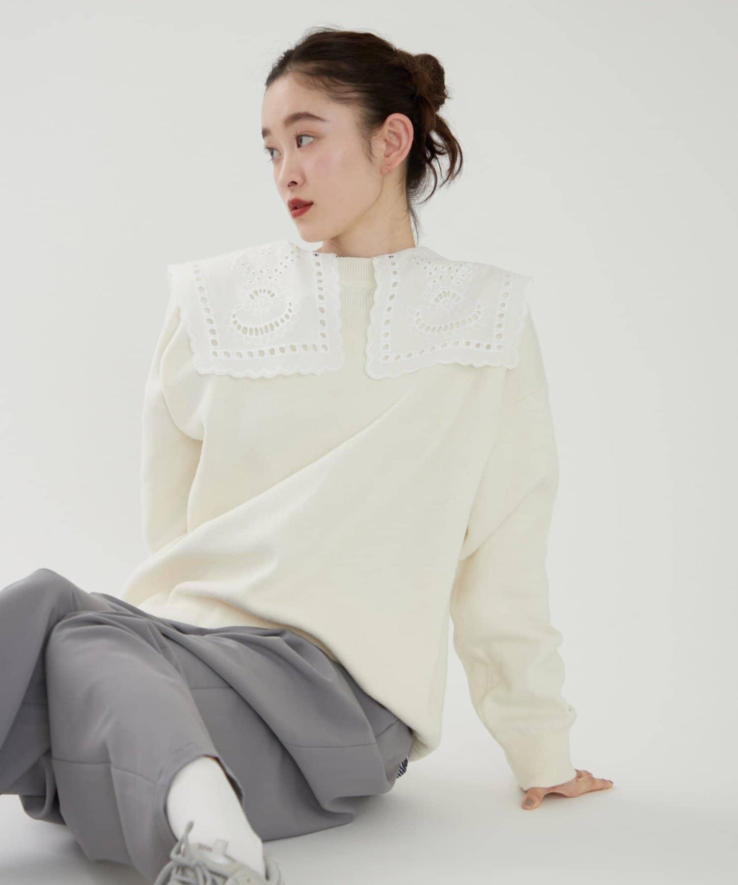 【NUNIFE】衛衣風格套頭衫