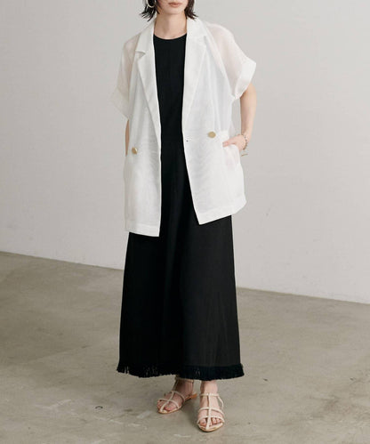 【LARUTA】美式無袖流蘇連衣裙