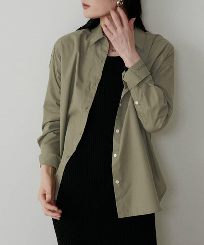 【LARUTA】迷你標誌刺繡基礎款襯衫