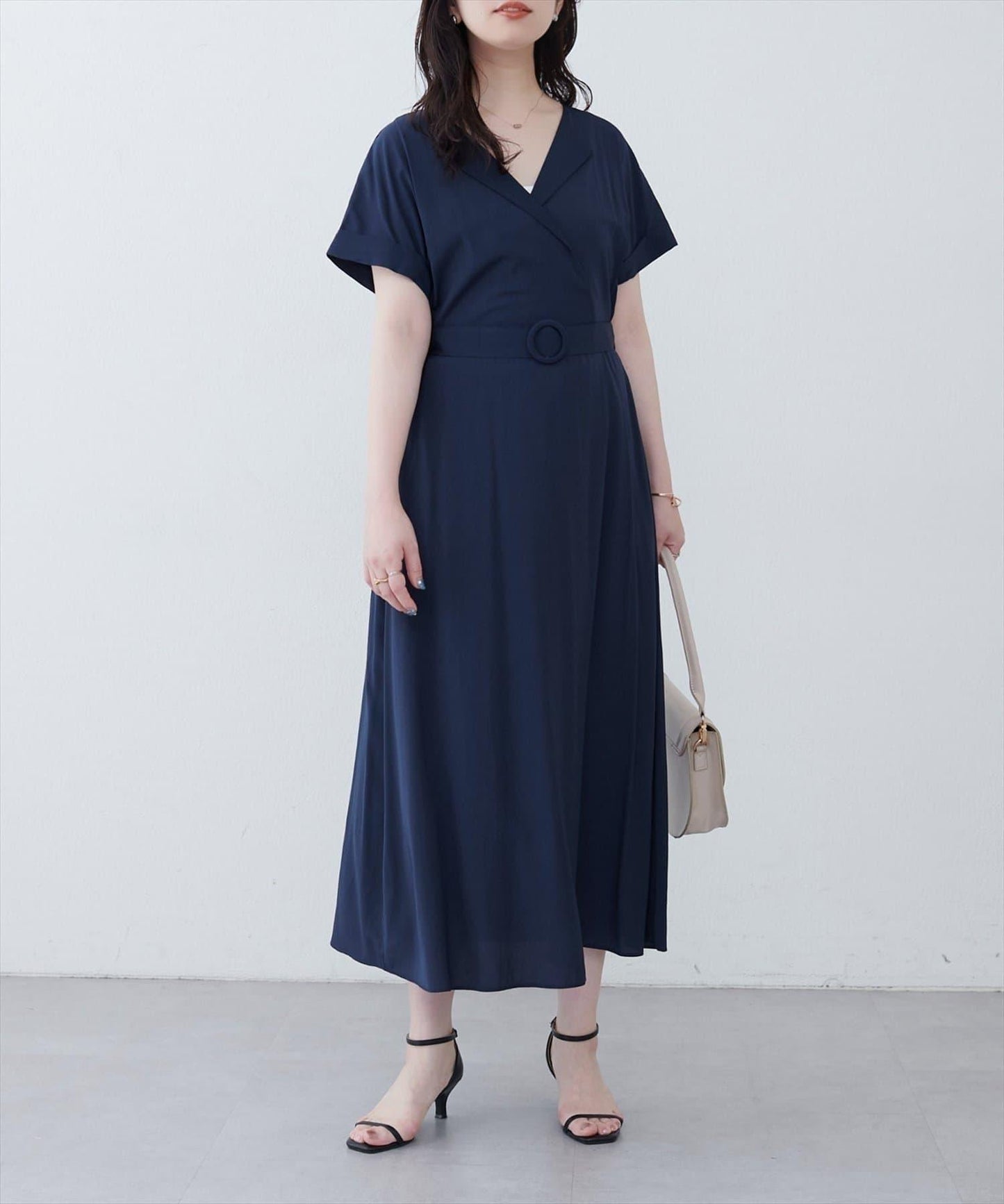 【natural couture】三角領連衣裙