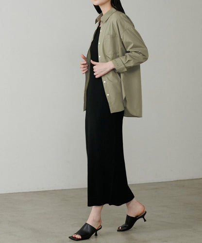 【LARUTA】迷你標誌刺繡基礎款襯衫