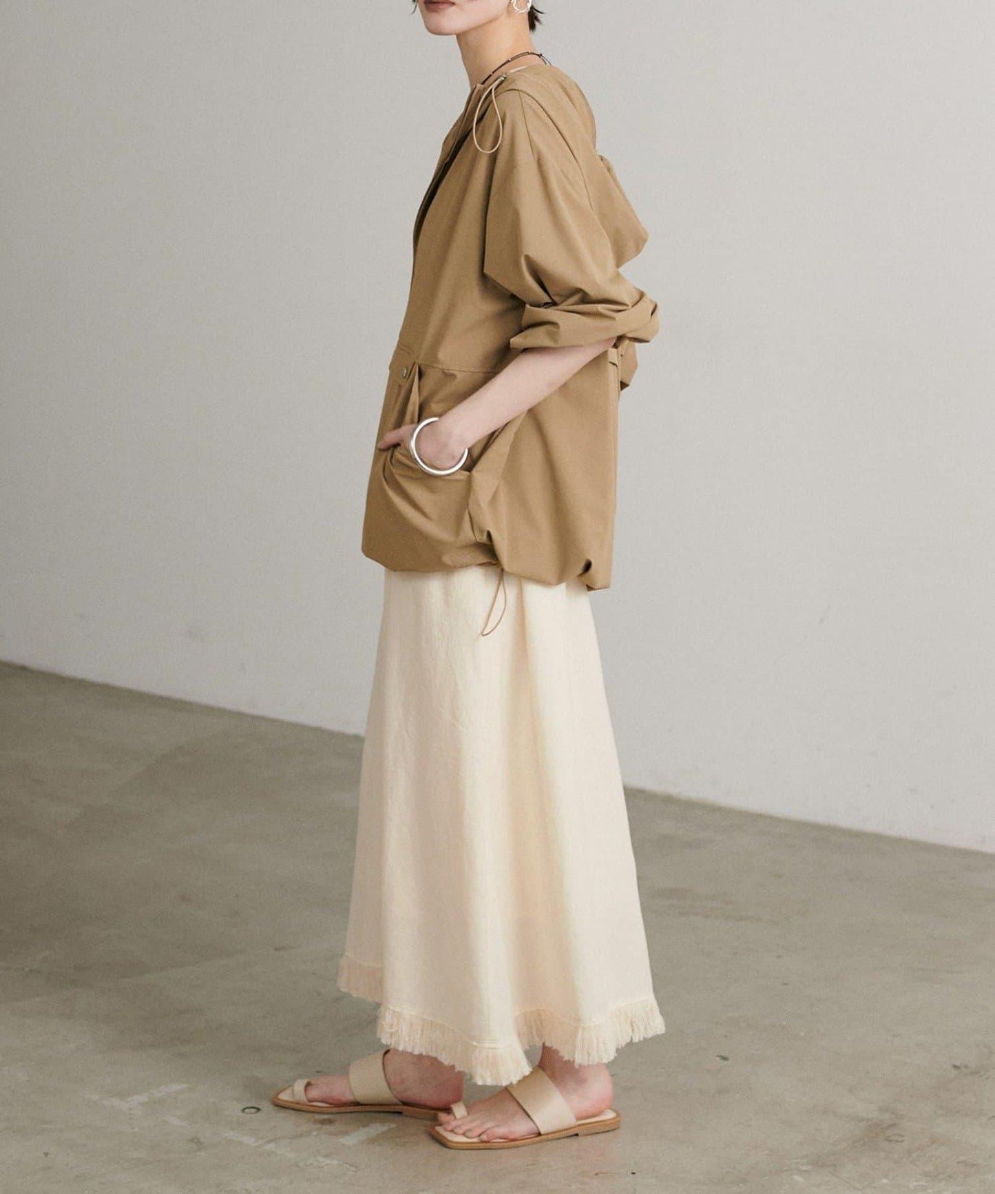 【LARUTA】美式無袖流蘇連衣裙