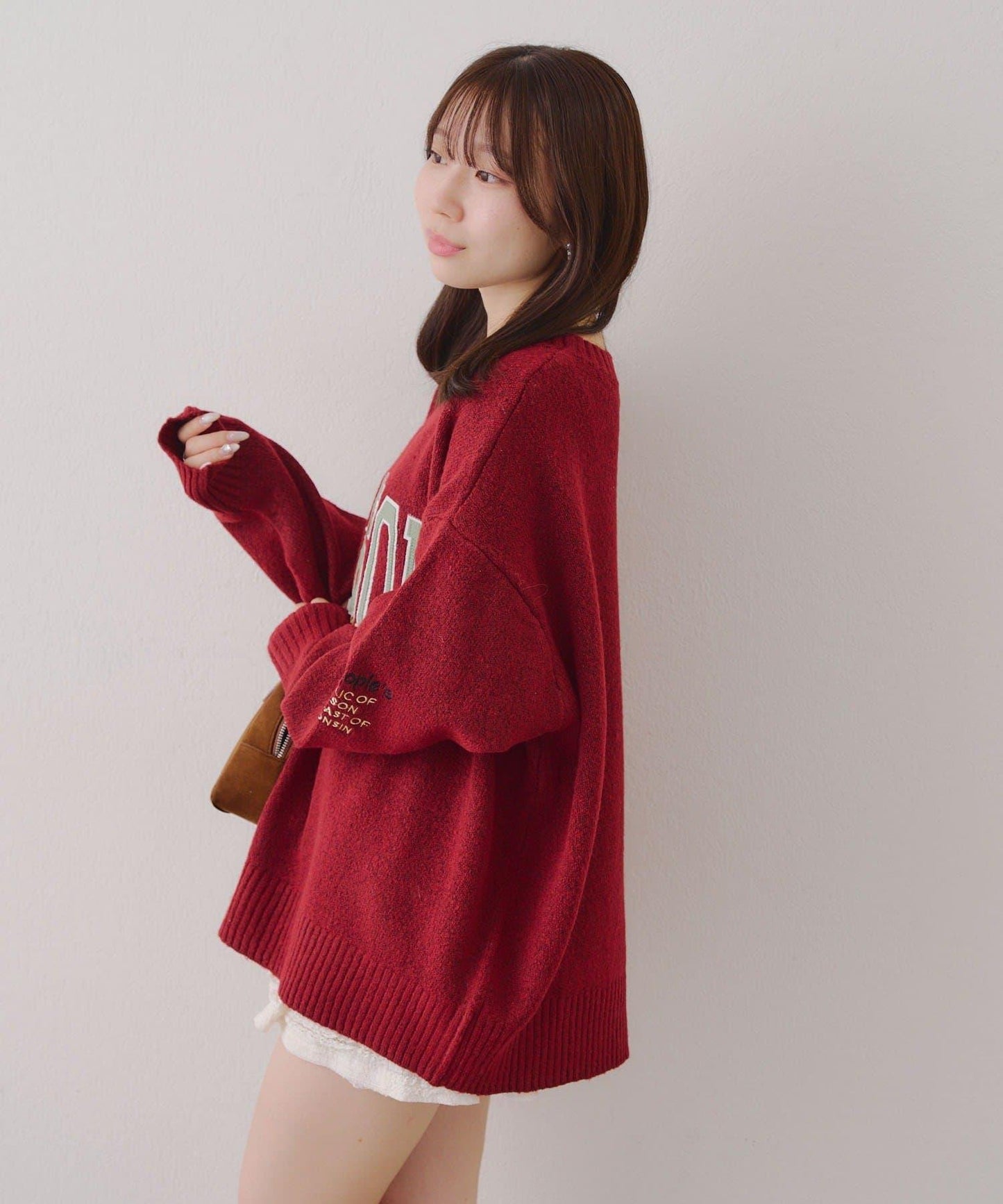 【RMAF】圖案學院風軟糯針織衫