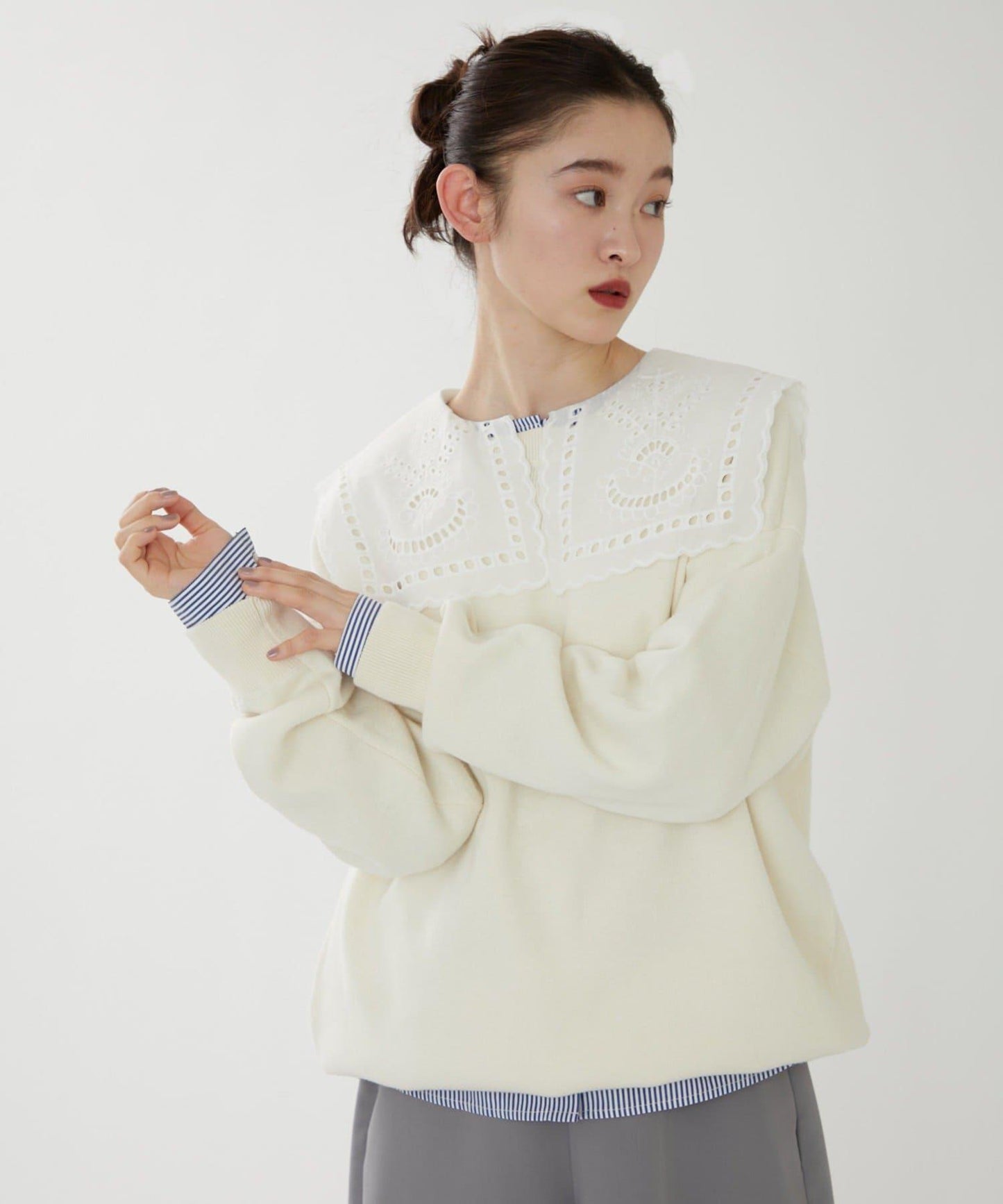 【NUNIFE】衛衣風格套頭衫