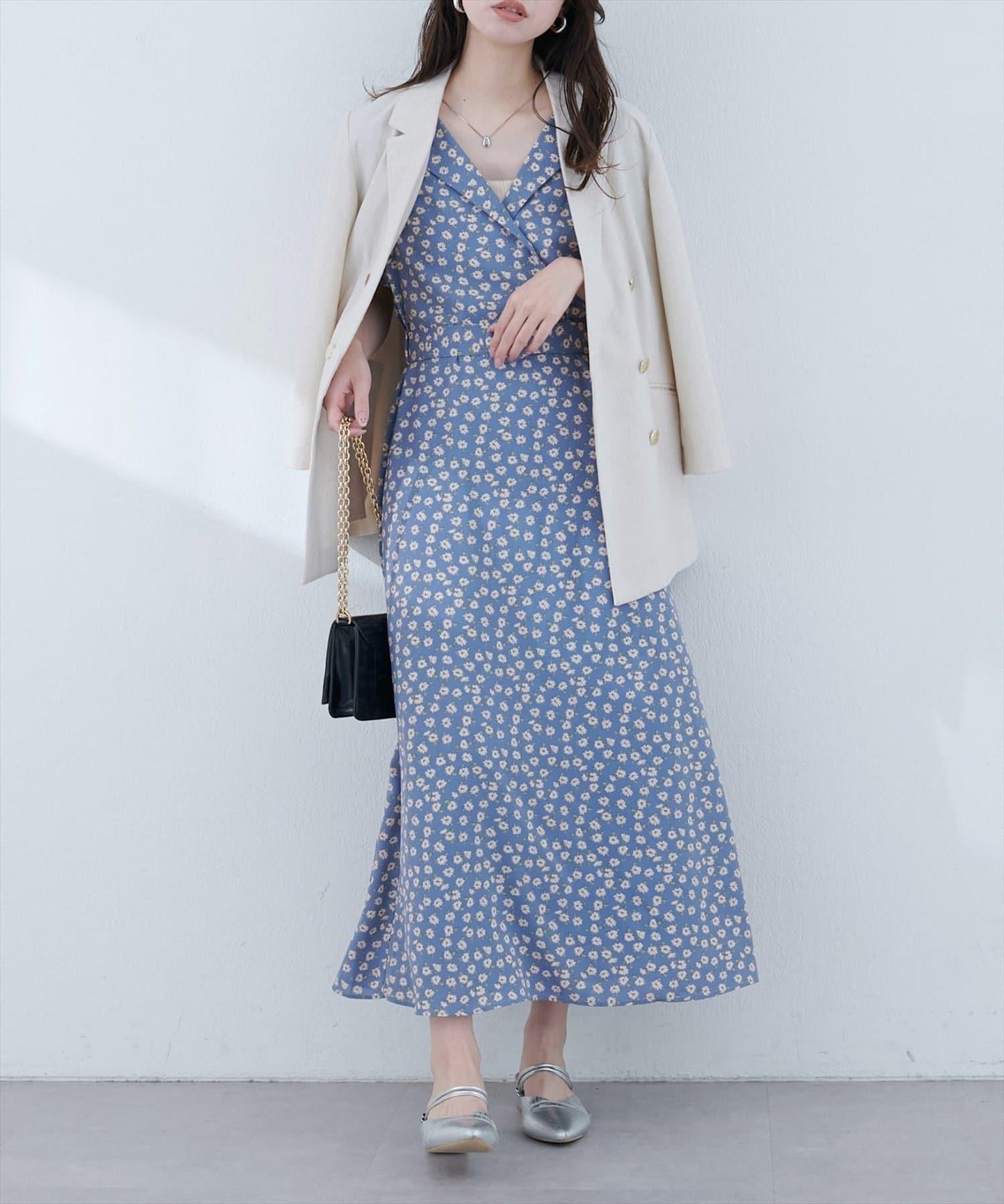 【natural couture】三角領連衣裙