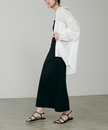 【LARUTA】透視感狩獵風口袋襯衫