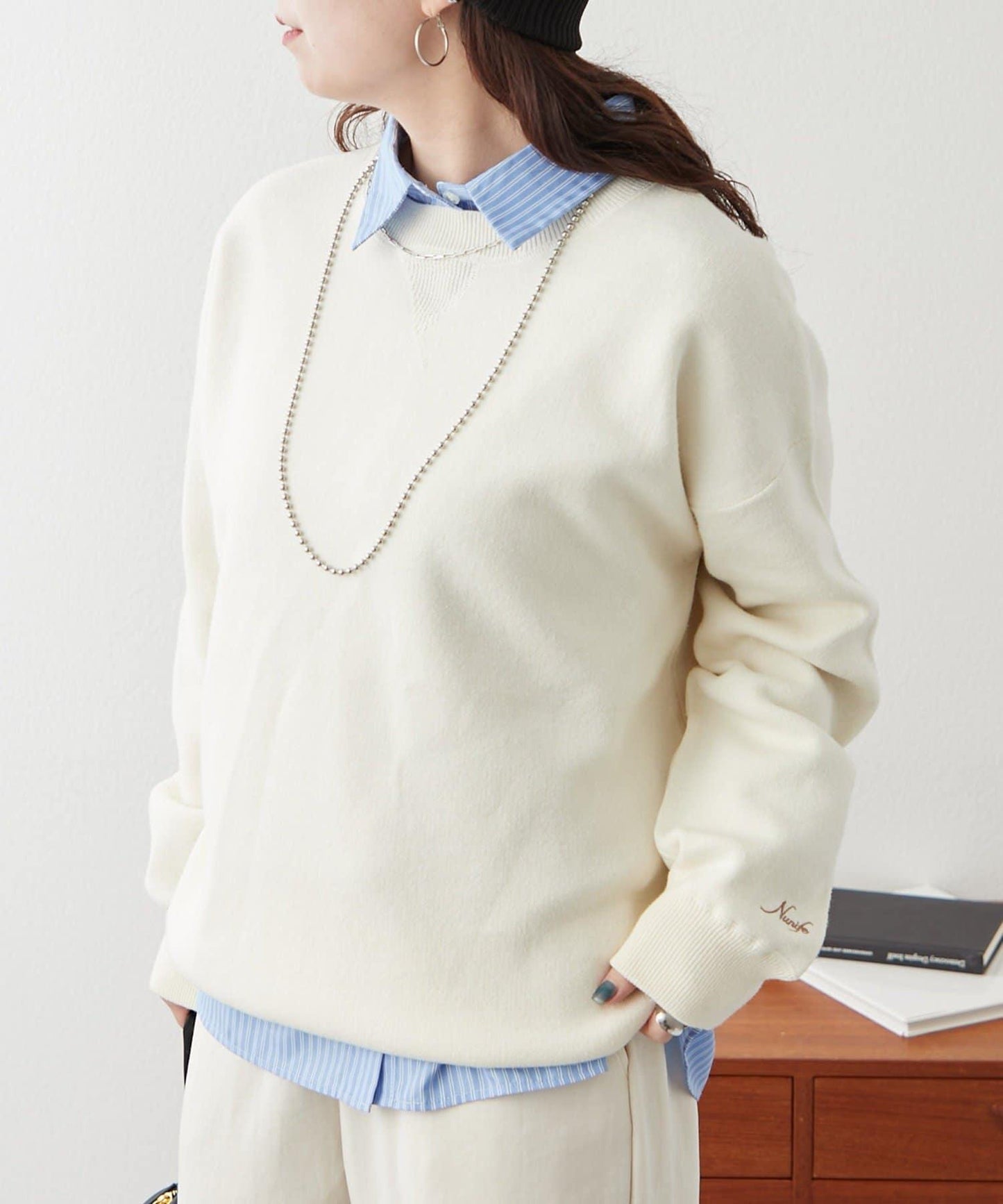 【NUNIFE】衛衣風格套頭衫