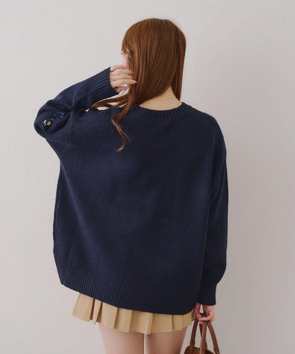 【RMAF】圖案學院風軟糯針織衫