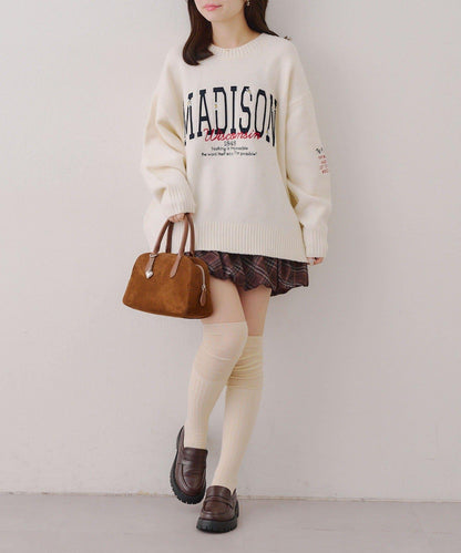 【RMAF】圖案學院風軟糯針織衫