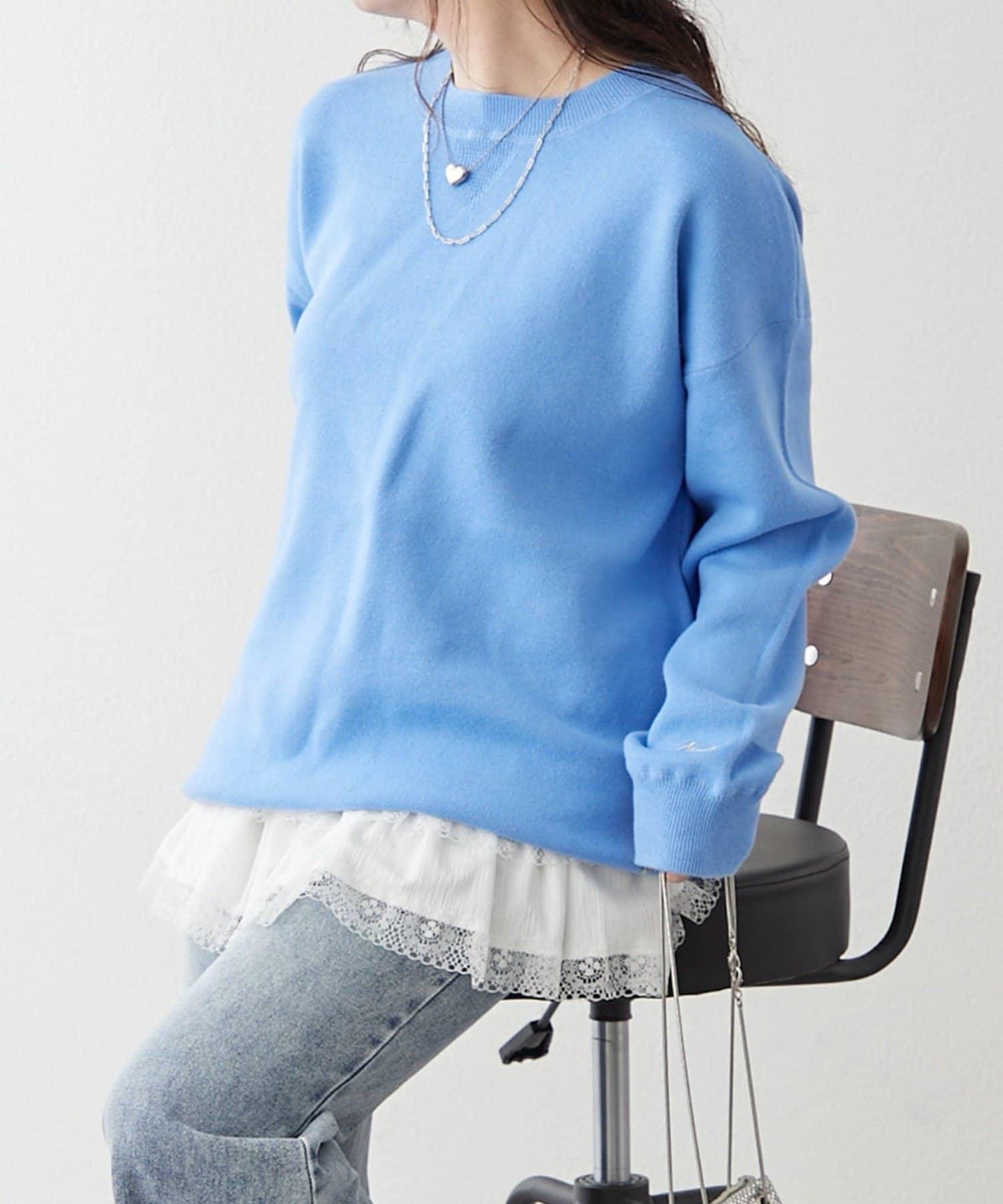 【NUNIFE】衛衣風格套頭衫