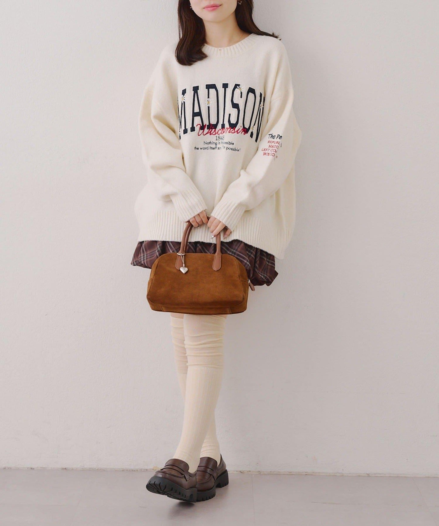 【RMAF】圖案學院風軟糯針織衫