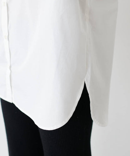 【LARUTA】迷你標誌刺繡基礎款襯衫