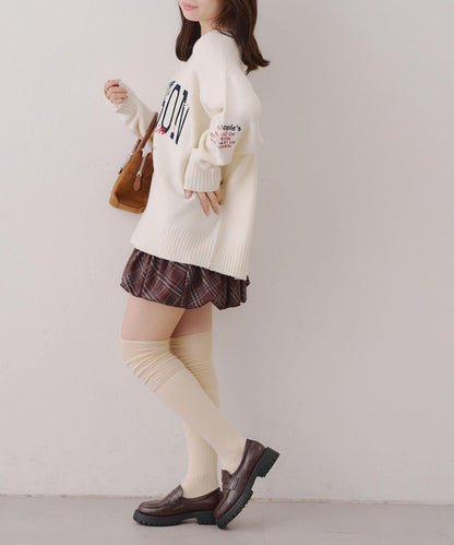 【RMAF】圖案學院風軟糯針織衫