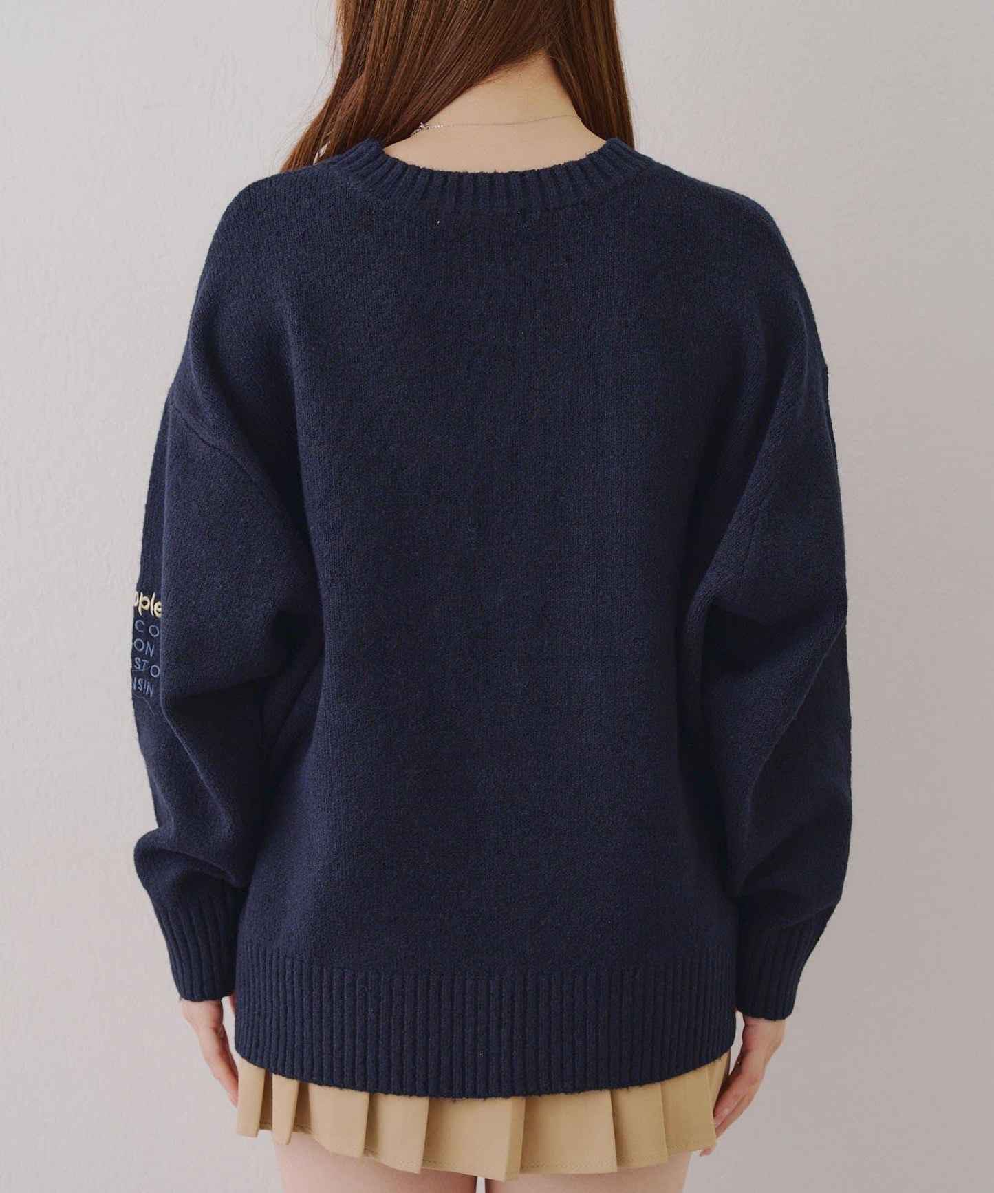 【RMAF】圖案學院風軟糯針織衫