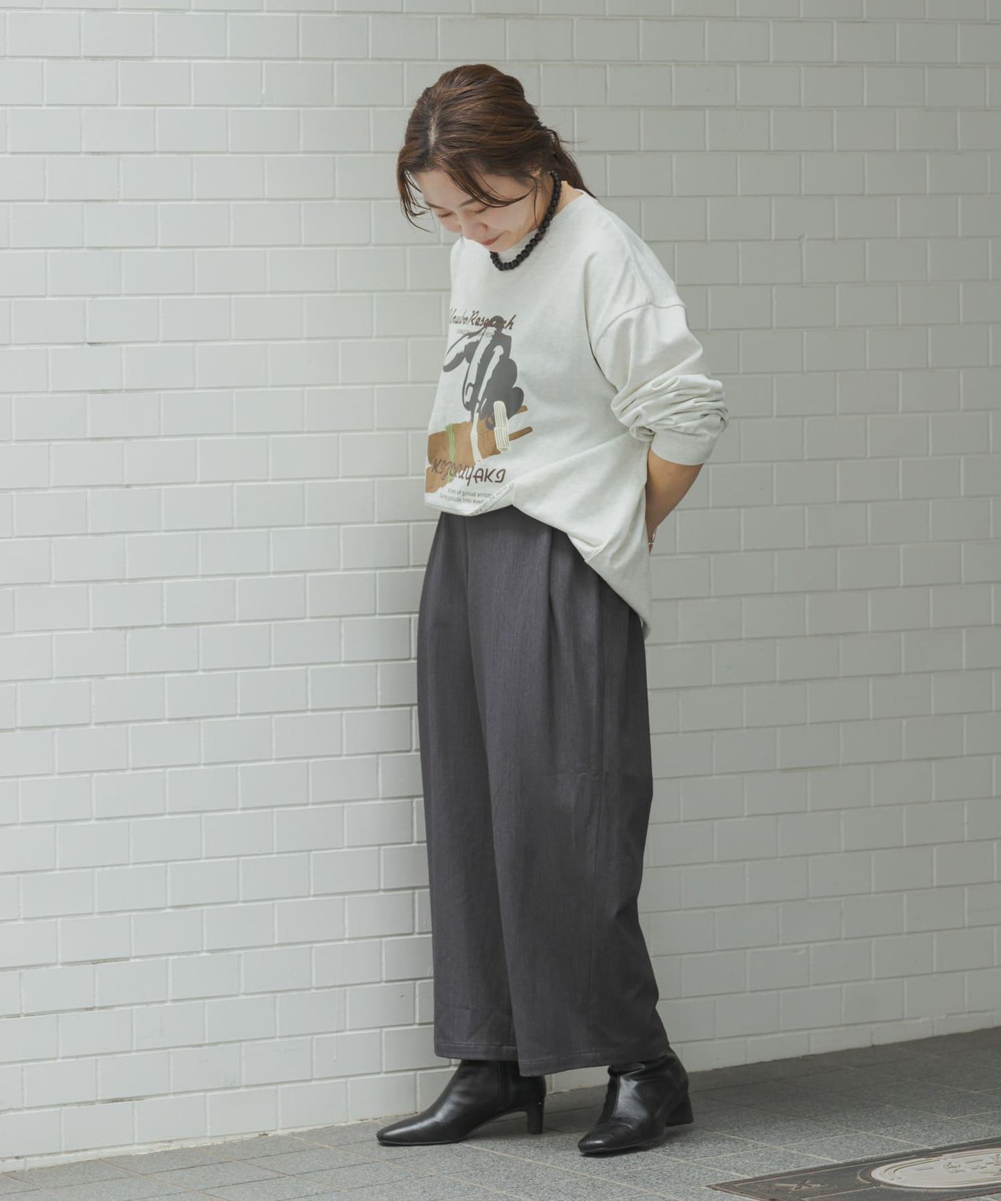 鳥貴族×UR UnuboResearch 長袖T恤 B