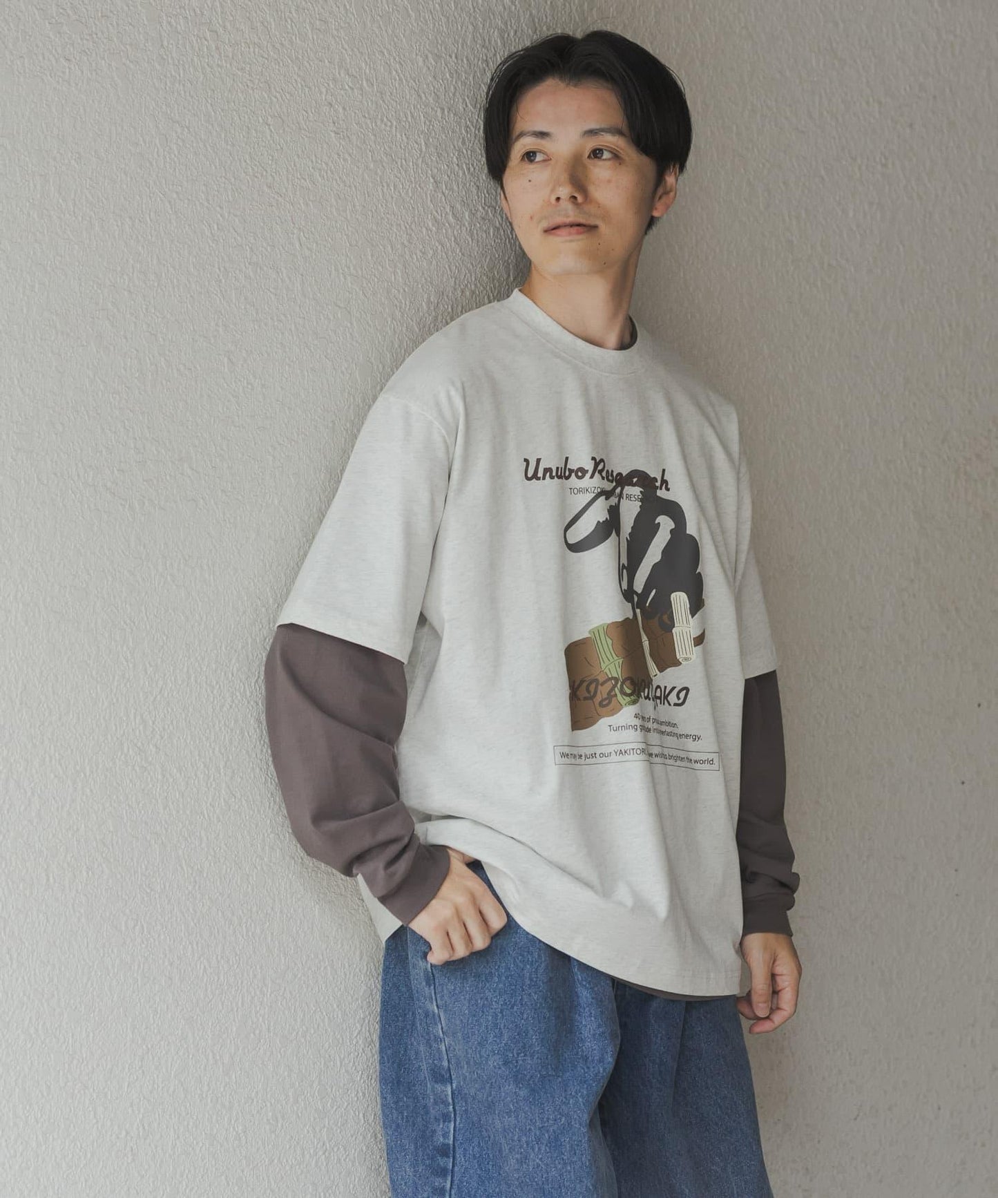 鳥貴族×UR UnuboResearch 短袖T恤 B