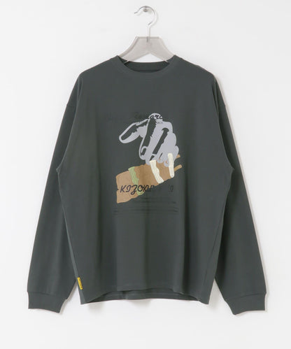 鳥貴族×UR UnuboResearch 長袖T恤 B