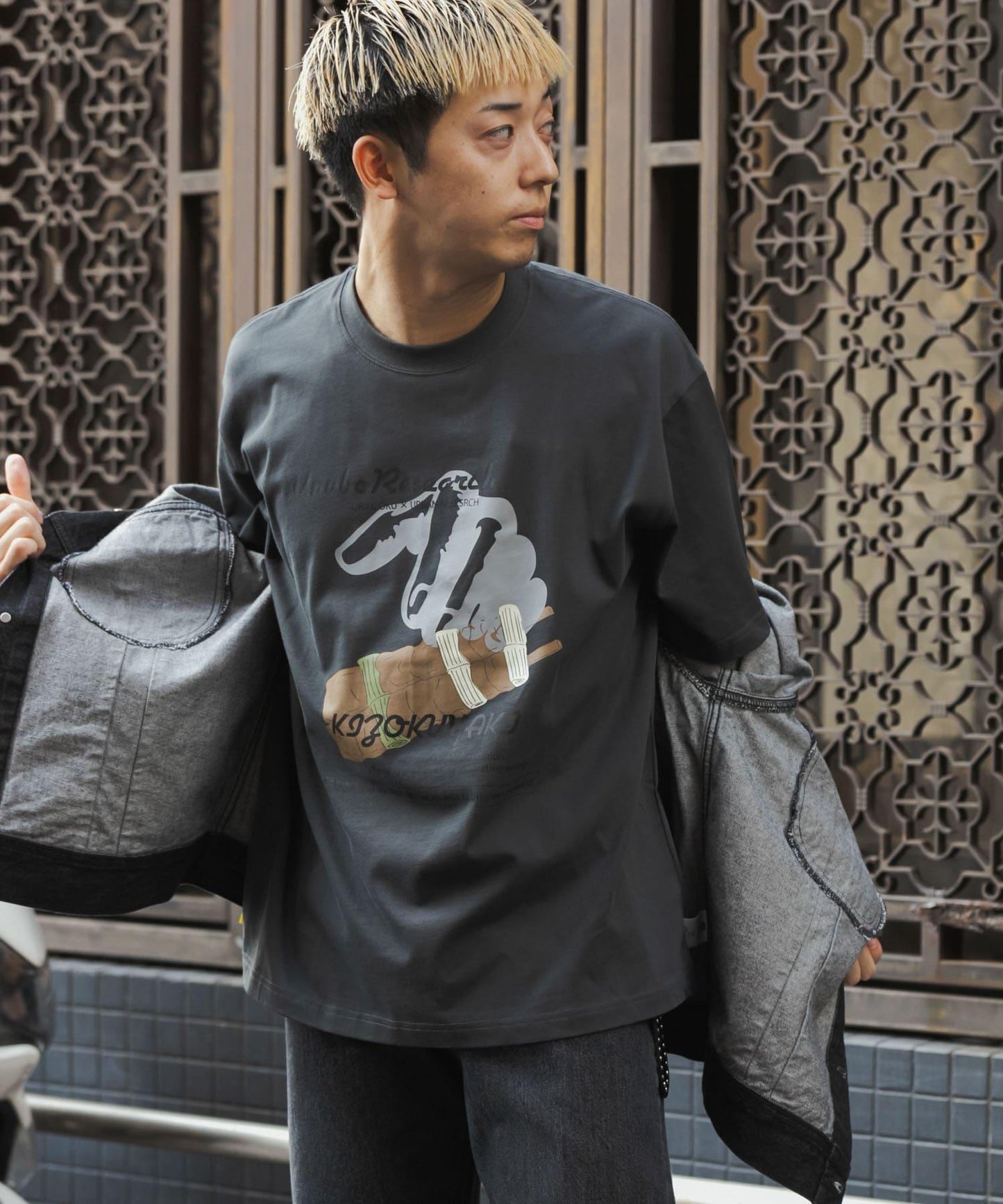 鳥貴族×UR UnuboResearch 短袖T恤 B