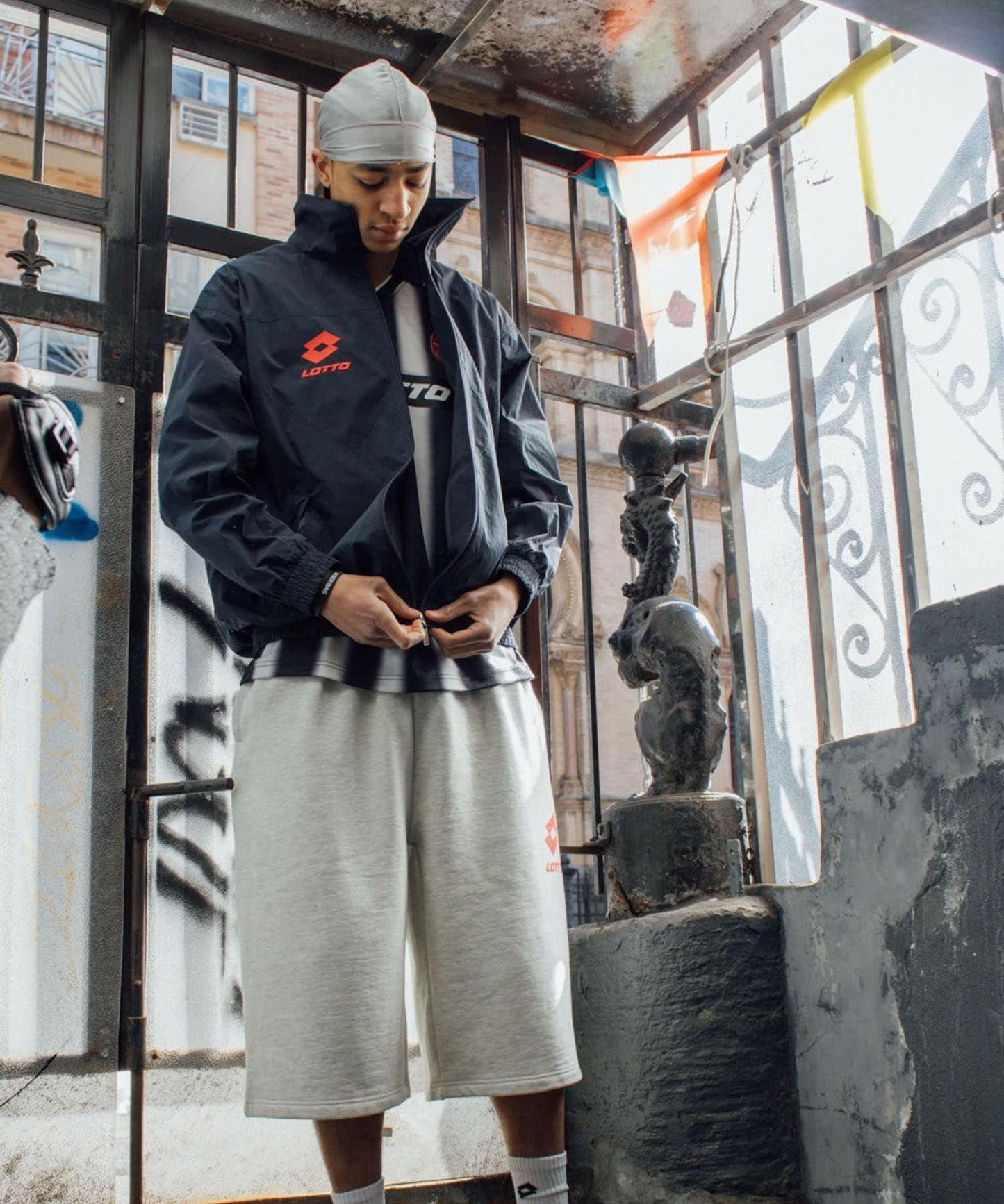 LOTTO標誌尼龍夾克