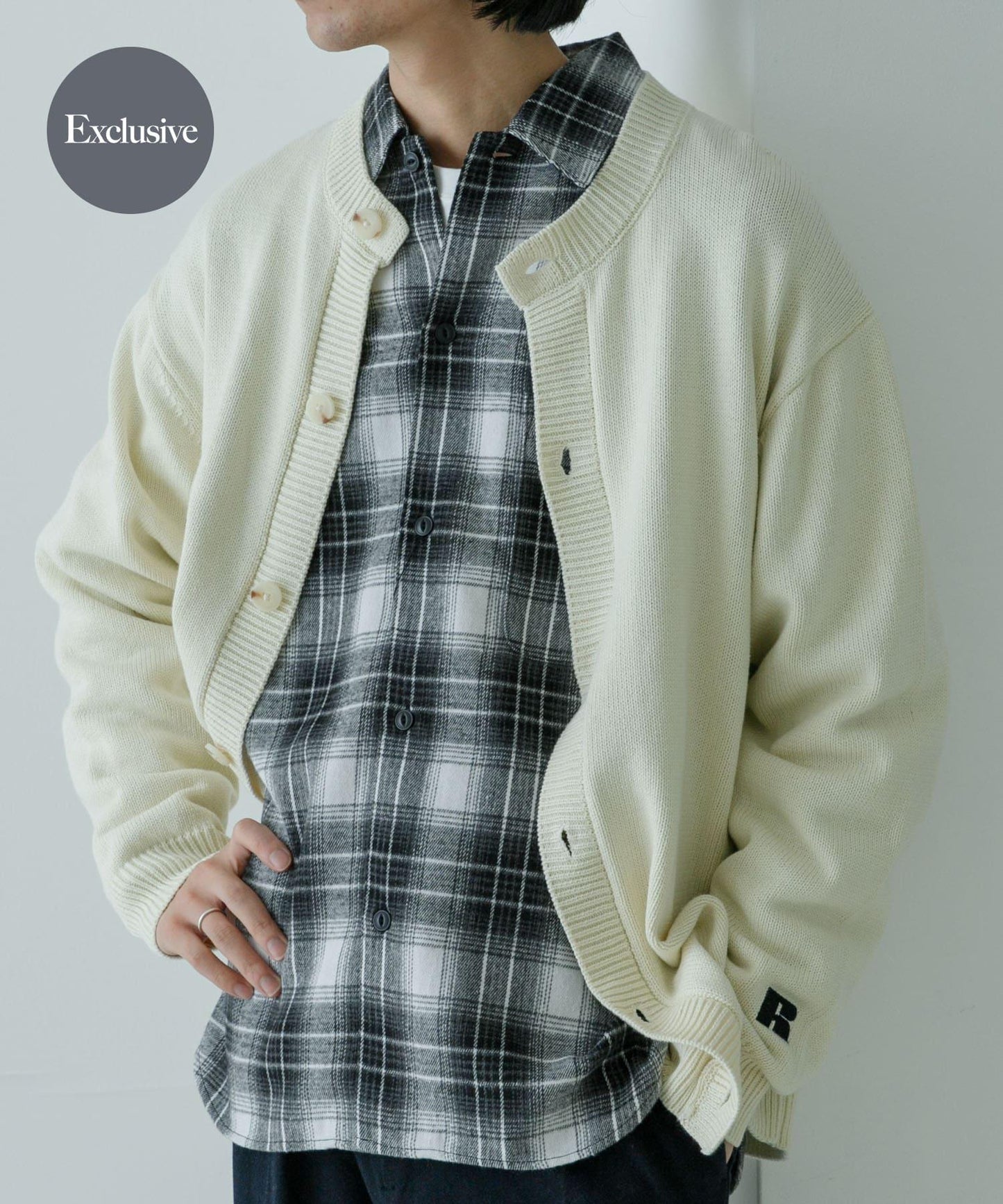 『聯名』RUSSELL ATHLETIC×UR 圓領開衫