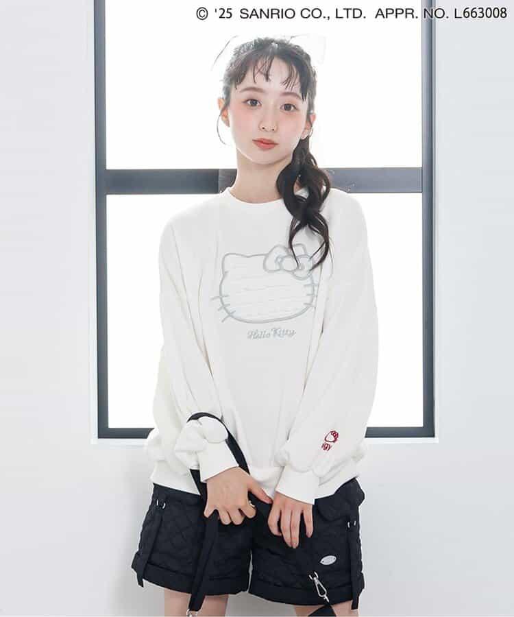 【《Hello Kitty》】加絨寬鬆衛衣