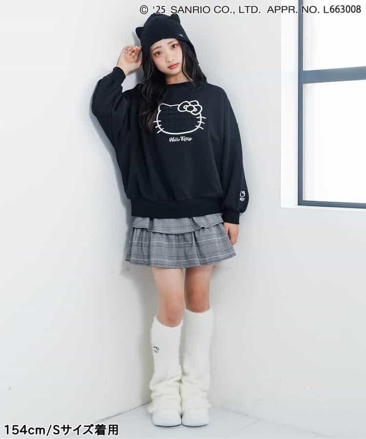 【《Hello Kitty》】加絨寬鬆衛衣