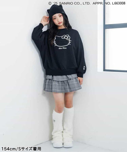 【《Hello Kitty》】加絨寬鬆衛衣