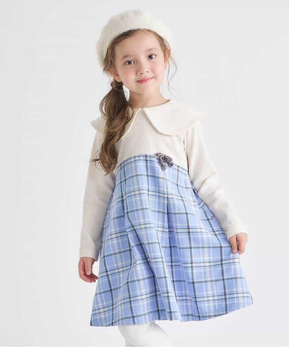 【リンク】斗篷格紋連衣裙