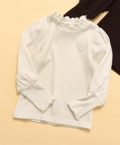 加厚泡泡袖羅紋上衣