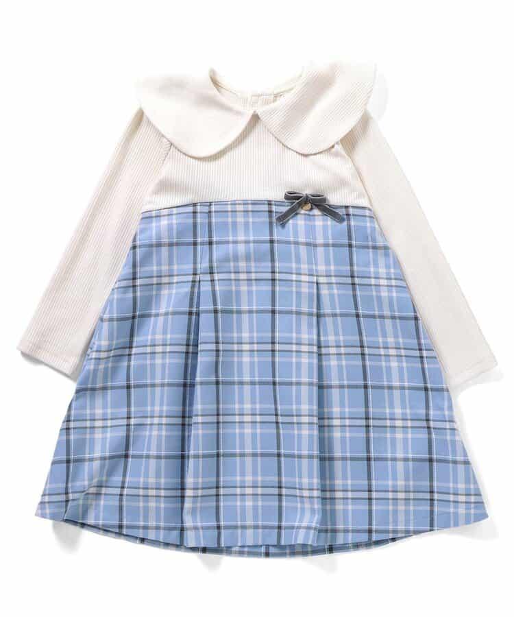 【リンク】斗篷格紋連衣裙