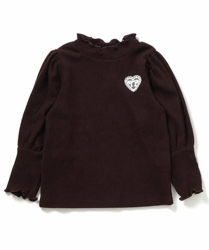 加厚泡泡袖羅紋上衣