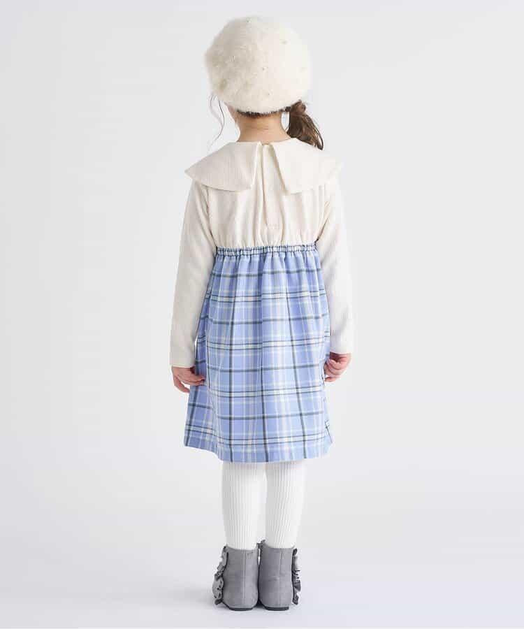 【リンク】斗篷格紋連衣裙